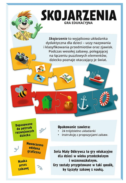 Gra edukacyjna Skojarzenia Mały Odkrywca Trefl 02808