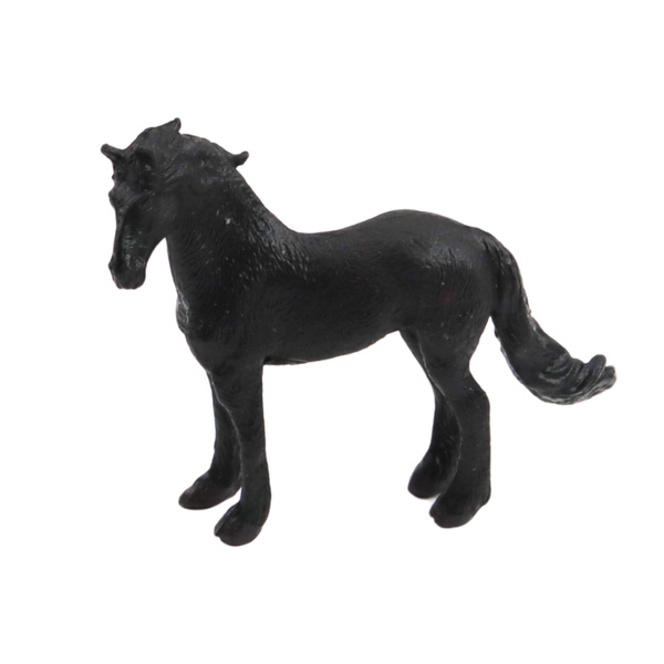 Zestaw Mini Figurki Konie Rasy Brązowy Czarny Szary 5-6cm 6szt 