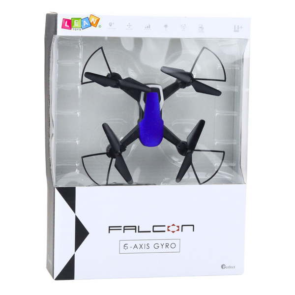 Dron Sześcioosiowy Żyroskop Światła LED Obrót 360° Niebieski 