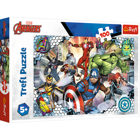 Puzzle - 100 - Sławni Avengers - Disney Marvel The Avengers - Trefl 16454