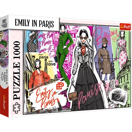 Puzzle - 1000 - Emily w Paryżu: Modowe Inspiracje - Trefl 10967