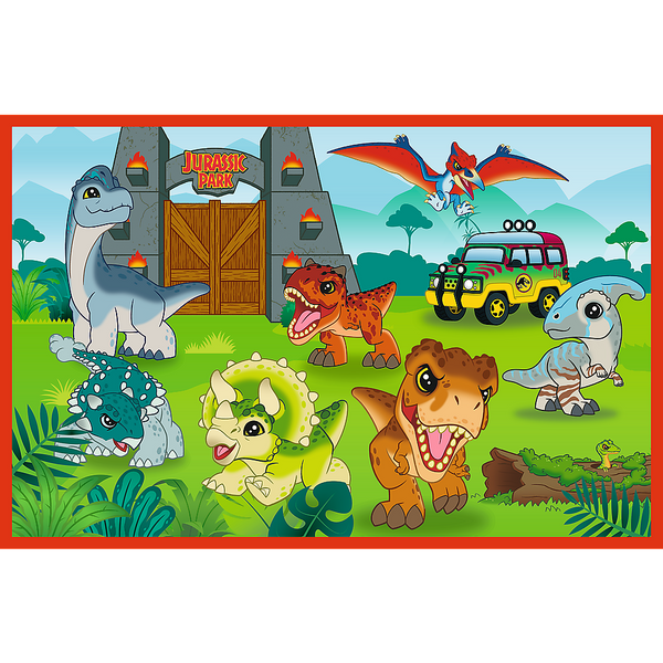 Puzzle - 2x24 - Małe dinozaury - Universal Jurassic World Trefl 34437