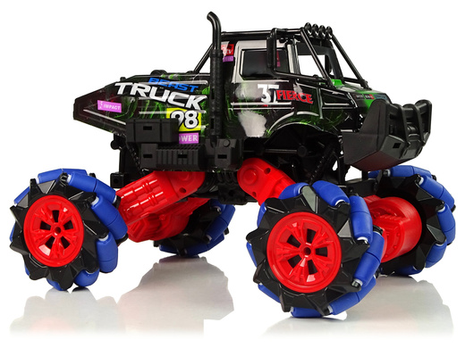 Auto Terenowe Drift Zdalnie Sterowane 1:16 Zielony 2.4G Obrót 360 Stopni 