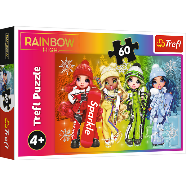 Puzzle - 60 - Radosne lalki - Rainbow High - Trefl 17380