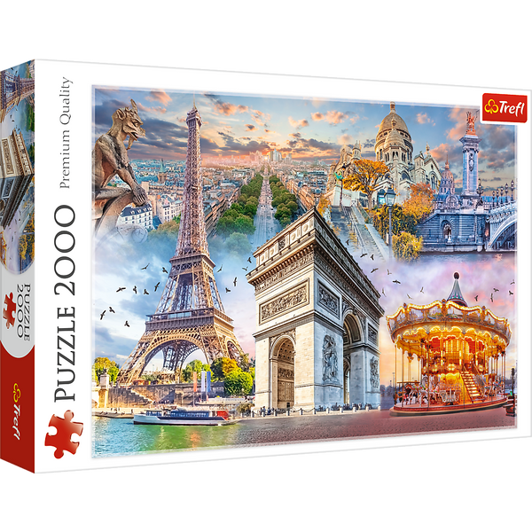 Puzzle - 2000 - Weekend w Paryżu - Trefl 27125