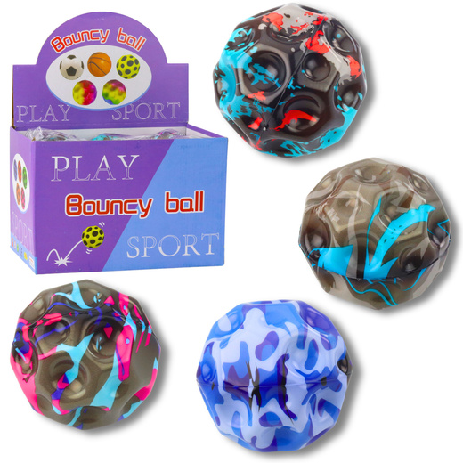 Piłeczka Z Wgłębieniami Do Odbijania Ugniatania Piankowa Plamy 9cm