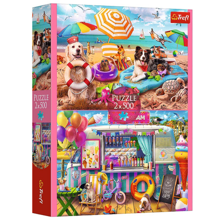 Puzzle - 2x500 - Wakacyjny czas - Trefl 37533