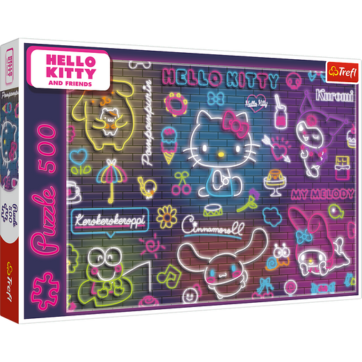 Puzzle - 500 - Neon Hello Kitty Trefl 37523