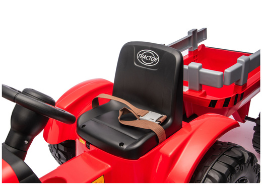 Traktor Na Akumulator CH9959B Z Przyczepą Czerwony 24V