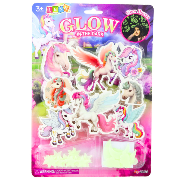 Naklejki Fluorescencyjne Świecące Na Ścianę Jednorożce Gwiazdki 