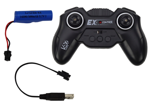 Autobus Zdalnie Sterowany Bus RC Pilot Światła Niebieski 39cm 