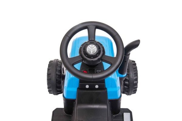 Traktor Na Akumulator z Przyczepą A009 Niebieski 