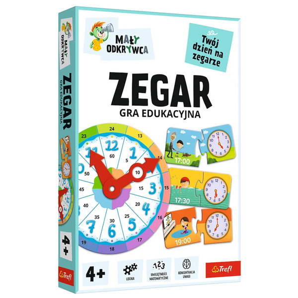 Gra dla dzieci Zegar Mały Odkrywca Trefl 02809 