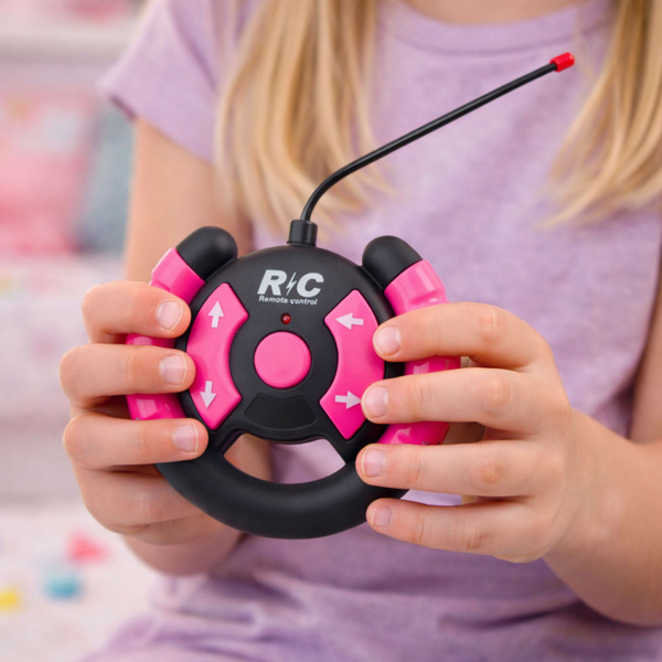 Samochód Terenowy Zdalnie Sterowany RC Z Lalkami  Różowy 1:16