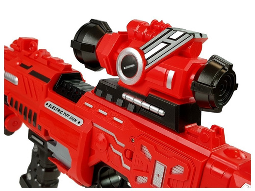 Duży Pistolet Na Piankowe Naboje Laser Celownik Dźwięk Zasięg 45 m  75 cm Długości 