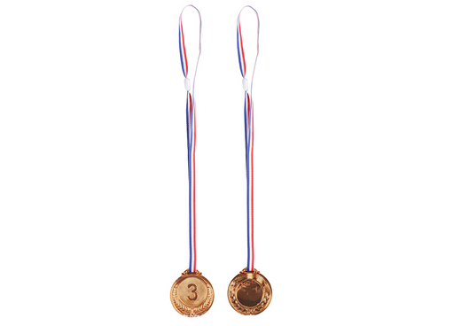 Brązowy Medal Trzecie Miejsce Nagroda Trofeum Cynkowy 6,5cm 