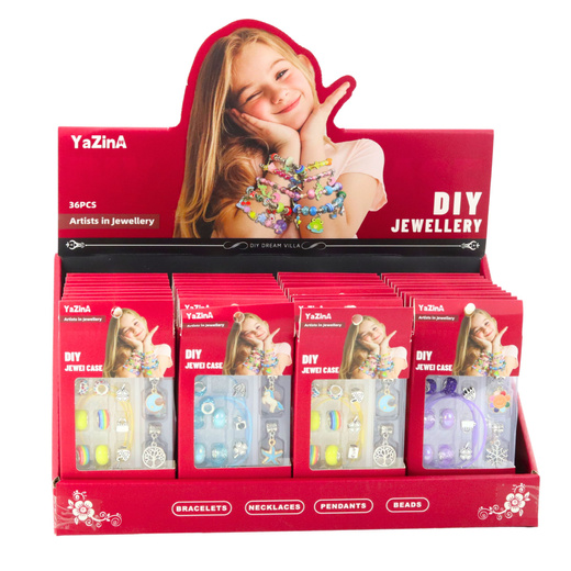 Zestaw DIY Do Robienia Bransoletek Biżuterii Koraliki Zawieszki Mix