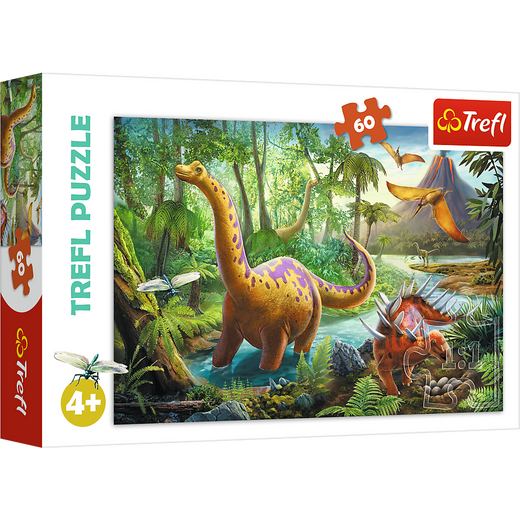 Puzzle - 60 - Wędrówka dinozaurów - Trefl 17319