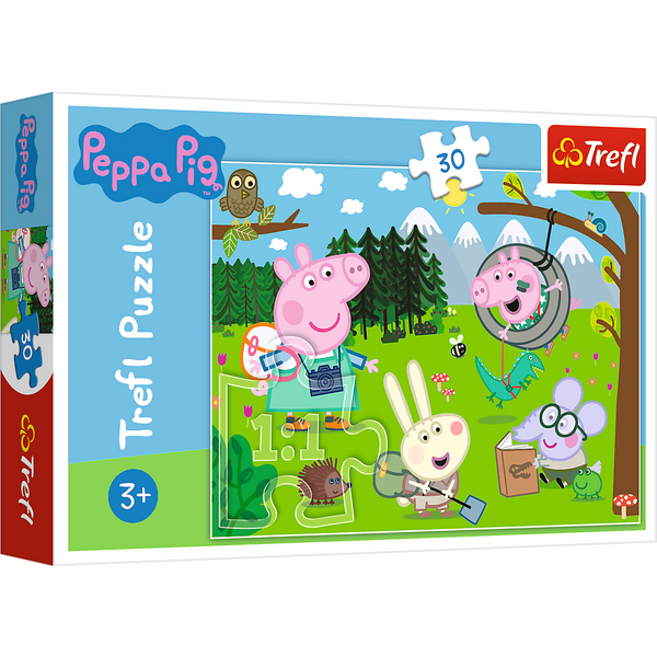 Puzzle - 30 - Leśna wyprawa - Świnka Peppa - Trefl 18245