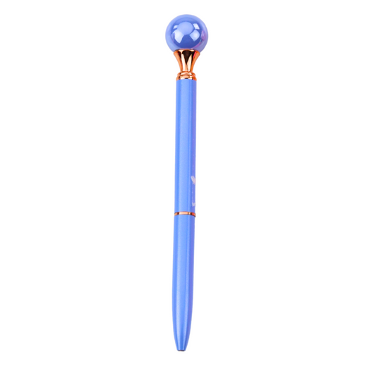 Długopis Z Dużą Perłą Obrotowy Mechanizm Niebieski Tusz 1.0mm Mix