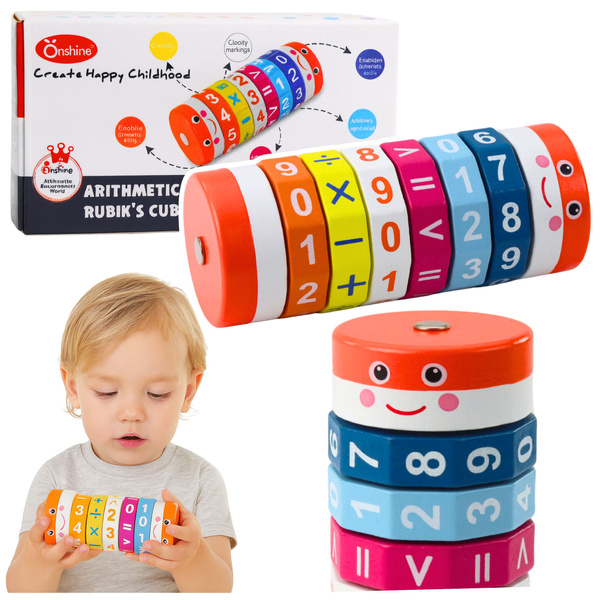 Edukacyjny Walec Matematyczny Dla Dzieci Układanka Nuka Liczenia 