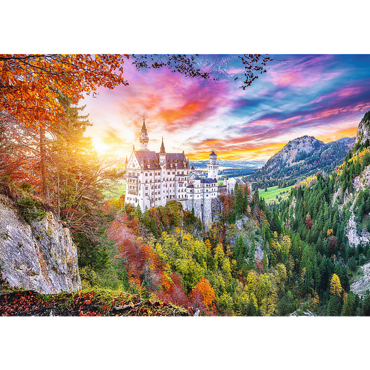 Puzzle 500 el. Widok na zamek Neuschwanstein, Niemcy Trefl 37427