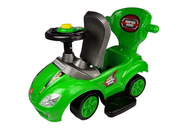 Jeździk z Pchaczem Mega Car 3w1 Zielony 