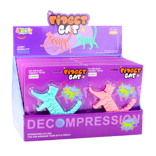 Kot Puzzle Fidget 3D Układanka Elastyczny Do Wyginania Mix 