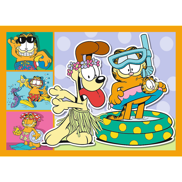 Puzzle - 4w1 (35, 48, 54, 70) - Garfield Kocha lasanię - Trefl 34673