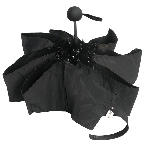 Parasolka Kieszonkowa Składana z Ochroną UV UPF 50+ Etui Czarna 90 cm