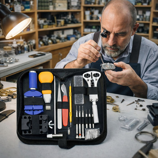 Zestaw Naprawczy Do Zegarków Profesjonalne Narzędzia Etui 147 el.