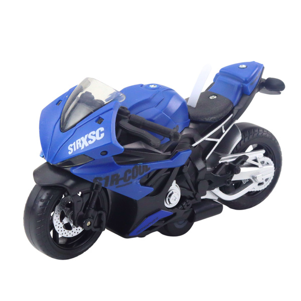 Motocykl Wyścigowy Sportowy Z Napędem Światła Dźwięki Mix 