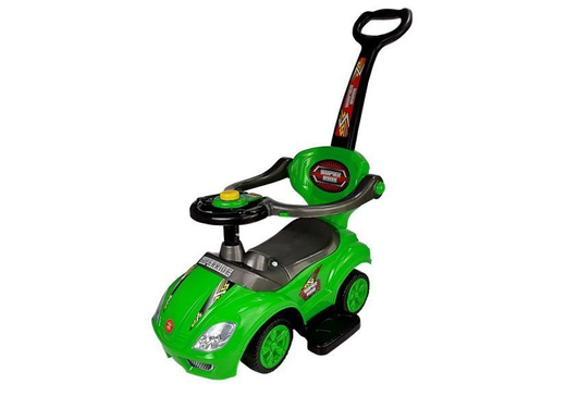 Jeździk z Pchaczem Mega Car 3w1 Zielony 