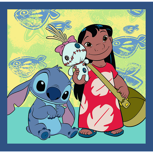 Puzzle - 3w1 (20, 36, 50) - Czas ze Stitchem - Lilo and Stitch - Trefl 34896 