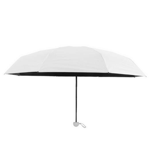 Parasolka Kieszonkowa Składana z Ochroną UV UPF 50+ Etui Szara 90 cm