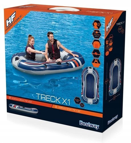 Dmuchany Ponton Niebieski 228 x 121 cm  Bestway 61064 Treck X1