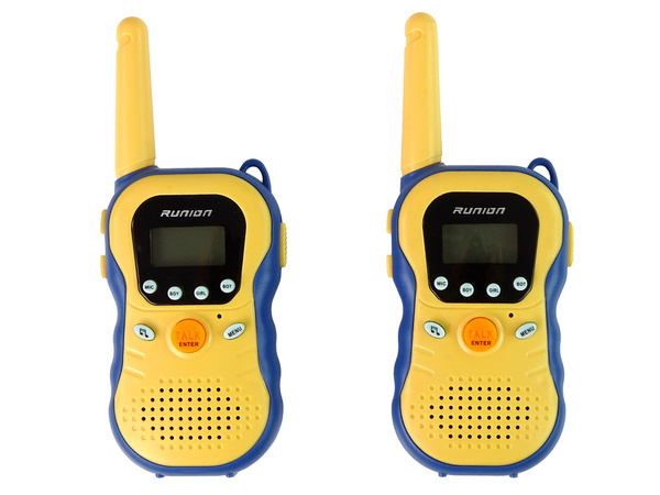 Zestaw Walkie Talkies Krótkofalówki Dla Dzieci Żółte 2 Szt. 