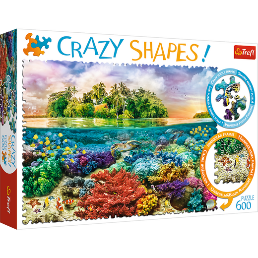 Puzzle - 600 Crazy Shapes - Tropikalna wyspa - Trefl 11113