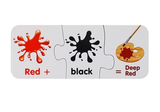 Puzzle Edukacyjne Kolory Po Angielsku 10 Połączeń 