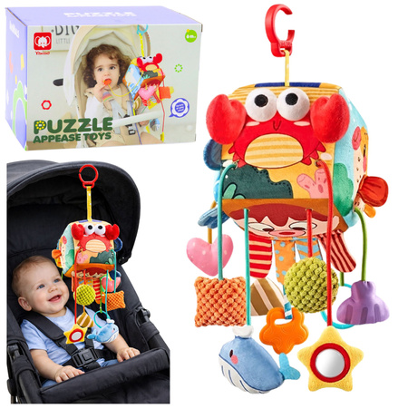 Kostka Sensoryczna Zawieszka Do Łóżeczka Zwierzęta Morskie