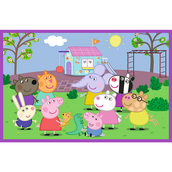 Puzzle - 2x24 - Peppa na placu zabaw - Świnka Peppa - Trefl  34435