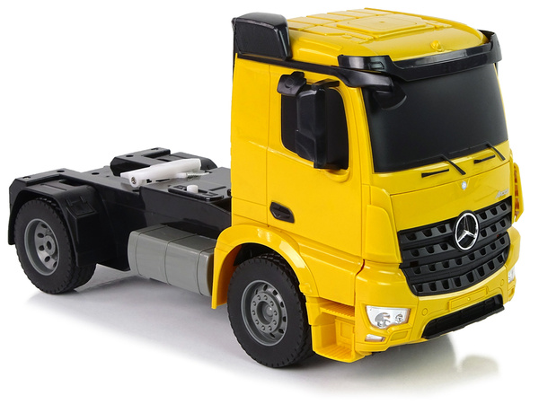 Duża Ciężarówka Laweta R/C Mercedes Arocs Żółta 1:20 Długość 103 cm 