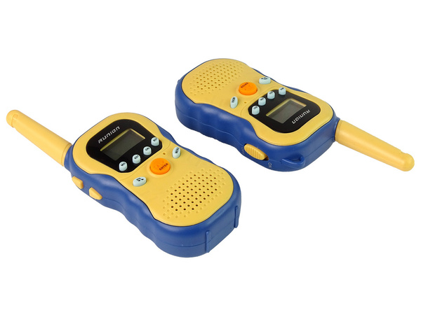Zestaw Walkie Talkies Krótkofalówki Dla Dzieci Żółte 2 Szt. 