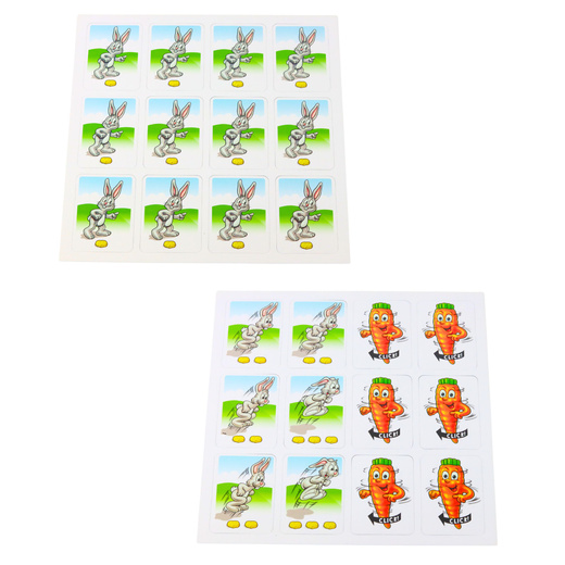 Gra Rodzinna Króliki Funny Bunny Wyścig Po Marchew Karty