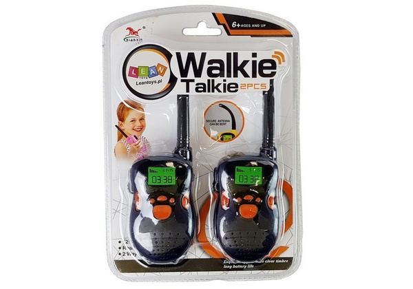 Walkie Talkie Krótkofalówki  Zasięg 100 m Granatowe Dla Dzieci 