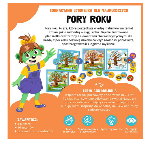 Gra edukacyjna Pory Roku ABC Malucha Rodzina Treflików Trefl 02906