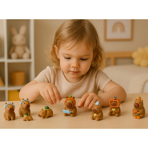 Figurka Niespodzianka Kapibara Zabawka Kolekcja Blind Box Mix