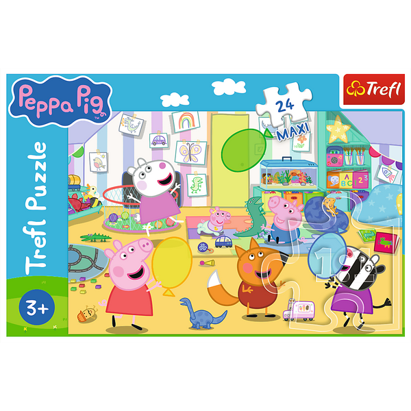 Puzzle - 24 Maxi - Piękna Peppa - Świnka Peppa - Trefl 14367