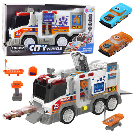 Ambulans Karetka Miejska Pojazd Medyczny Napęd Światła Dźwięki