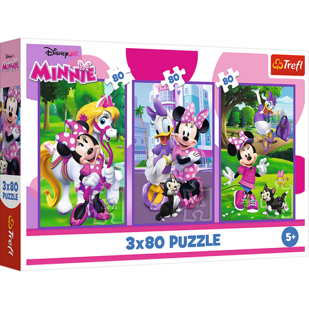 Puzzle - 3x80 - Minnie i przyjaciele - Disney Minnie Trefl 34889